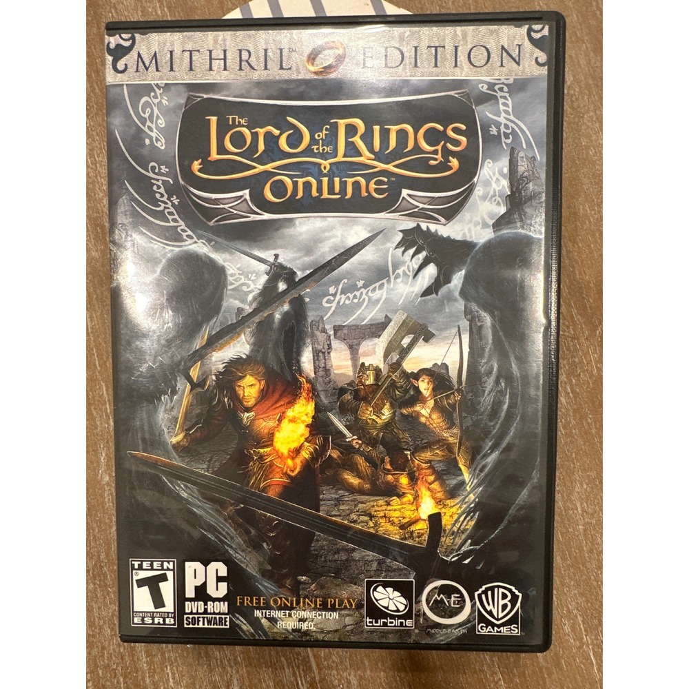 The Lord of the Rings Online Mithril Edition PC Game 2-Disc Set WB Games Turbine